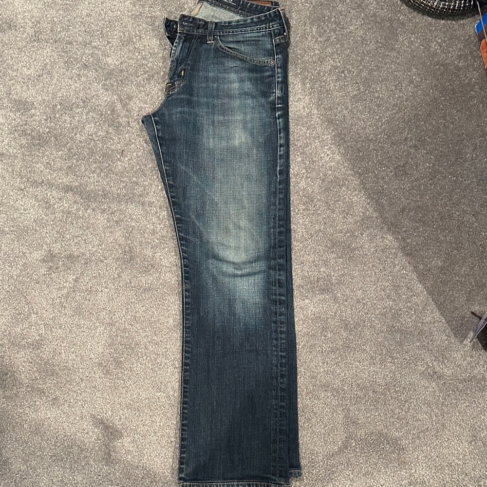 AG Adriano Goldschmied Men's Straight Jeans - Dark Blue